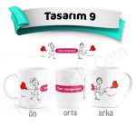 Sevgiliye Kupa Bardak Baskı - Tasarım 09