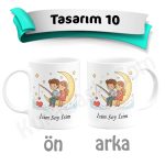 Sevgiliye Kupa Bardak Baskı - Tasarım 10