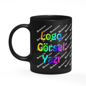 Siyah Kupa Bardak Baskı