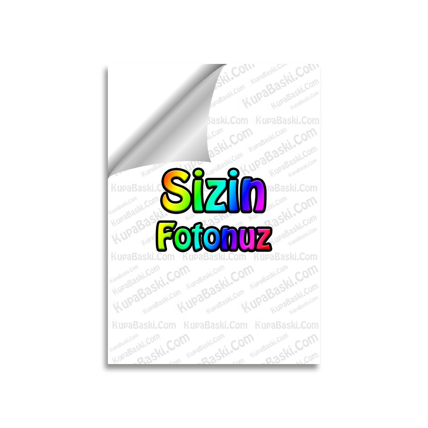 A4 Fotoğraf Sticker Etiket Baskı - 21x30 Cm