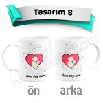 Anneler Günü Kupa Bardak Baskı - Tasarım 8
