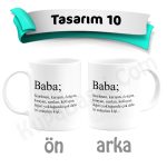 Babalar Günü Kupa Bardak Baskı - Tasarım 10