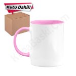 Baskısız Süblimasyon İçi ve Pembe Kupa Bardak