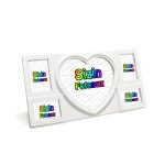 Beşli Kolaj Kalpli Fotoğraf Çerçevesi