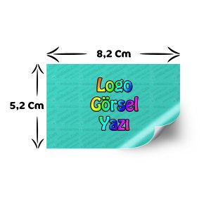Etiket Sticker Baskı - 5.2 x 8.2 Cm Kuşe