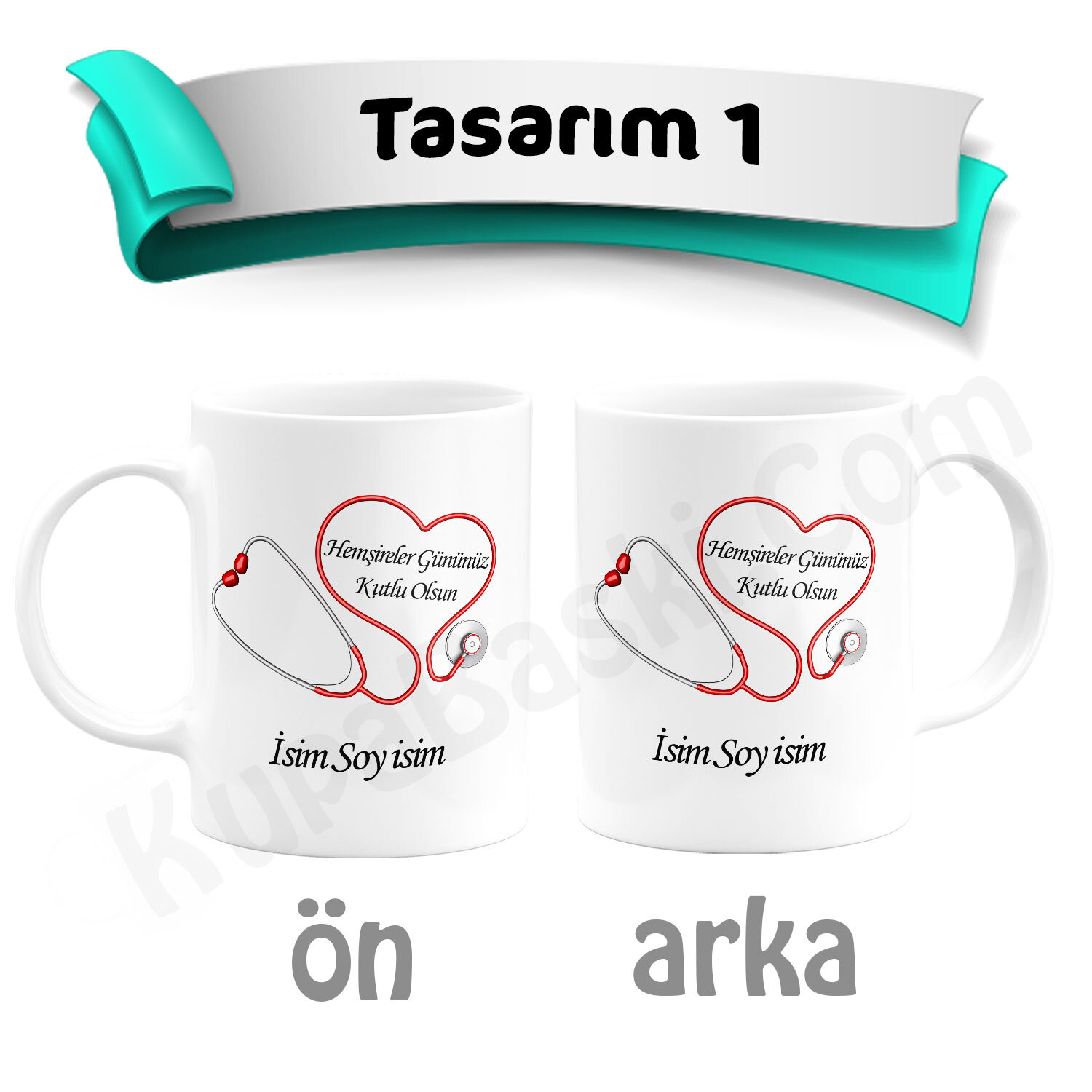 Hemşire Kupa Bardak Baskı - Tasarım 1