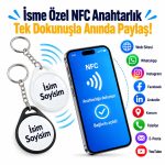 İsme Özel NFC Anahtarlık Baskı