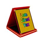 Kırmızı Kadife Plaket Baskı