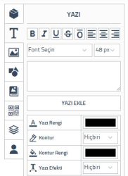 Kupa Tasarla - Metin Editörü