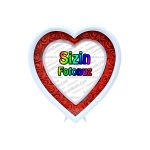 Led Işıklı Kalp Güllü Fotoğraf Çerçevesi