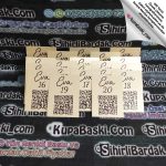 Metal QR Kod Menü Baskı – Gold - Örnek Çalışma