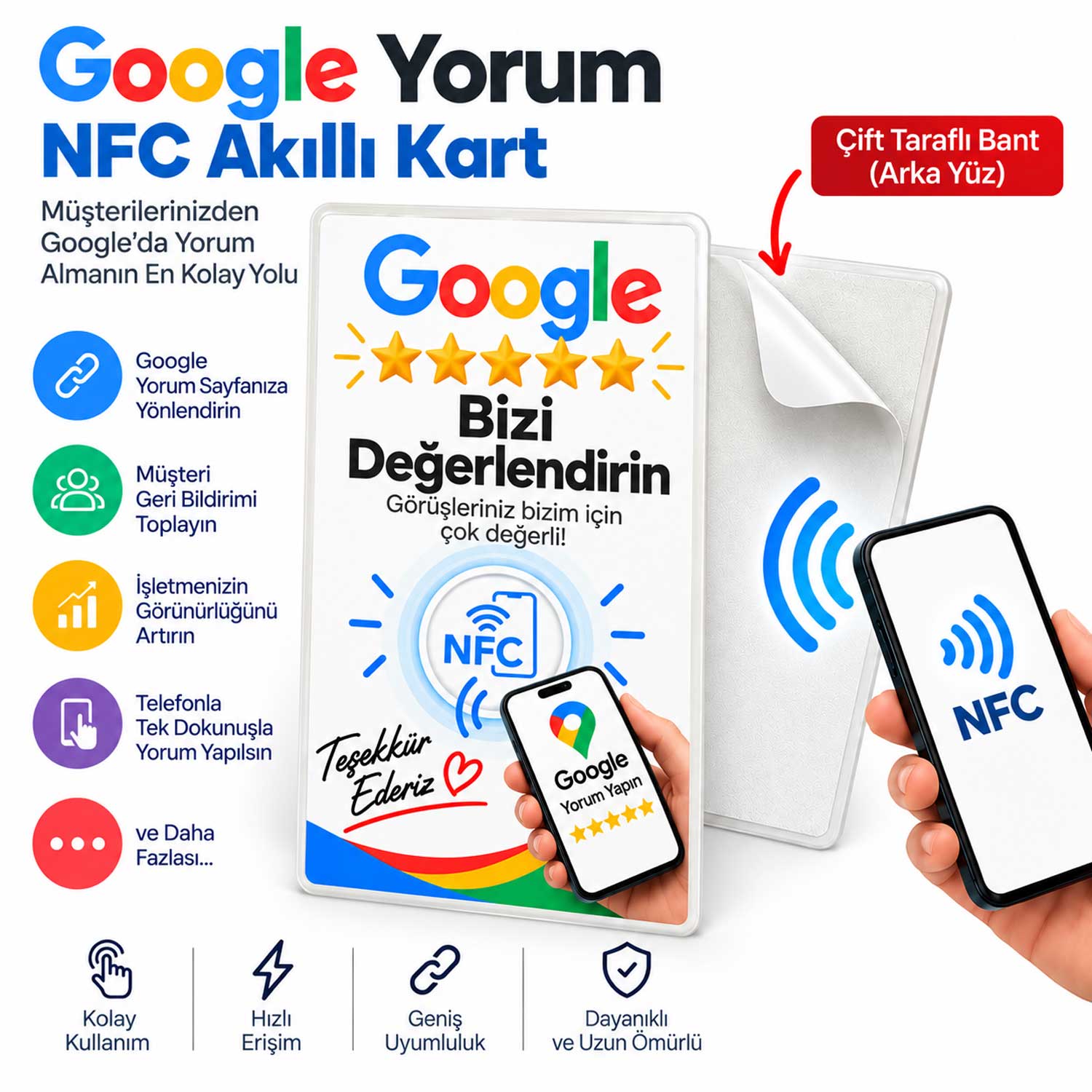 NFC Google Yorum Kartı