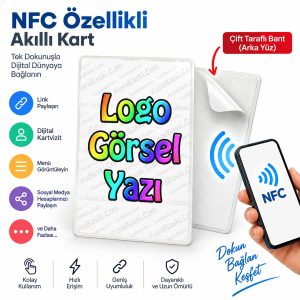 NFC Kart Baskı - Masaüstü, Vitrin ve Duvar