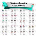Öğretmenler Günü Kupa Bardak Baskı
