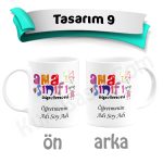 Öğretmenler Günü Kupa Bardak - Tasarım 9