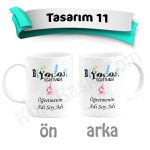 Öğretmenler Günü Kupa Bardak - Tasarım 11