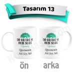 Öğretmenler Günü Kupa Bardak - Tasarım 13