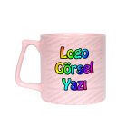 Pembe Nescafe Fincanı Baskı