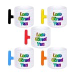 Renkli T Kulplu Nescafe Fincanı Baskı